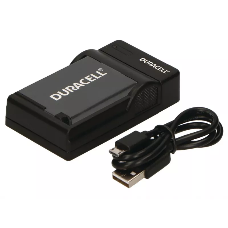 Duracell digitālās fotokameras akumulatora lādētājs, USB, iekštelpu akumulatora lādētājs, FujiFilm NP48, NP-50, Pentax D-LI68, Kodak KLIC-7004, melns, 5 V, 5 V
