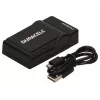 Duracell digitālās kameras akumulatora lādētājs, USB, iekštelpu akumulatora lādētājs, GoPro Hero 4, melns, 5 V, 5 V