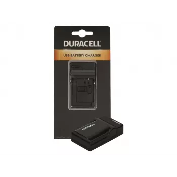 Duracell digitālās kameras akumulatora lādētājs, USB, iekštelpu akumulatora lādētājs, Panasonic DMW-BLF19, melns, 5 V, 5 V