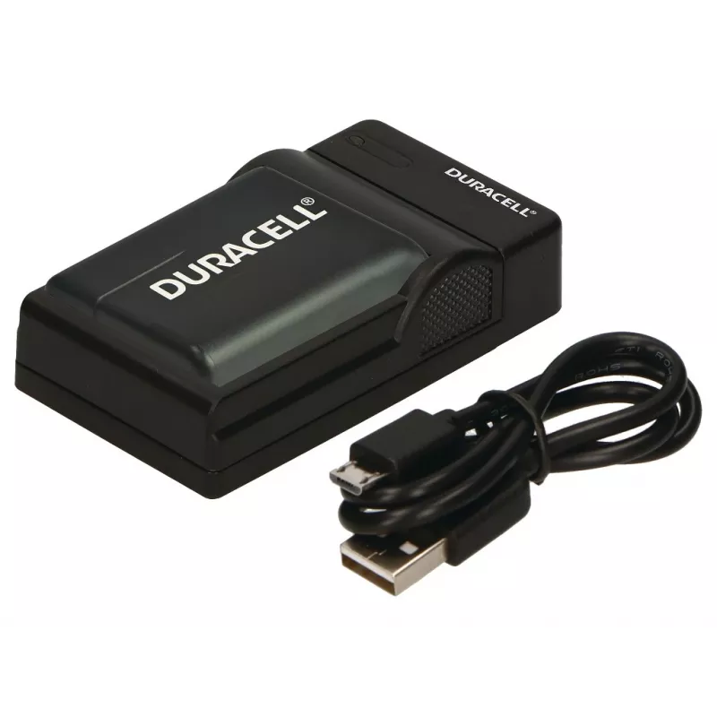 Duracell digitālās kameras akumulatora lādētājs, USB, iekštelpu akumulatora lādētājs, melns, 5 V, 5 V, 5 V