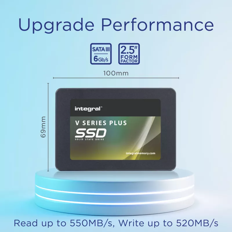 Integral 512GB SSD 2.5 collu SATA 3 R-550MB/s W-520MB/s TBW 150 V SERIES 2 PLUS