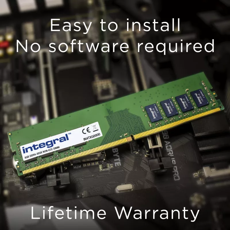 Integral 32 GB datora operatīvās atmiņas modulis DDR4 3200 MHz PC4-25600 nereģistrēts bez ECC DIMM 1,2 V 2Gx8 CL22