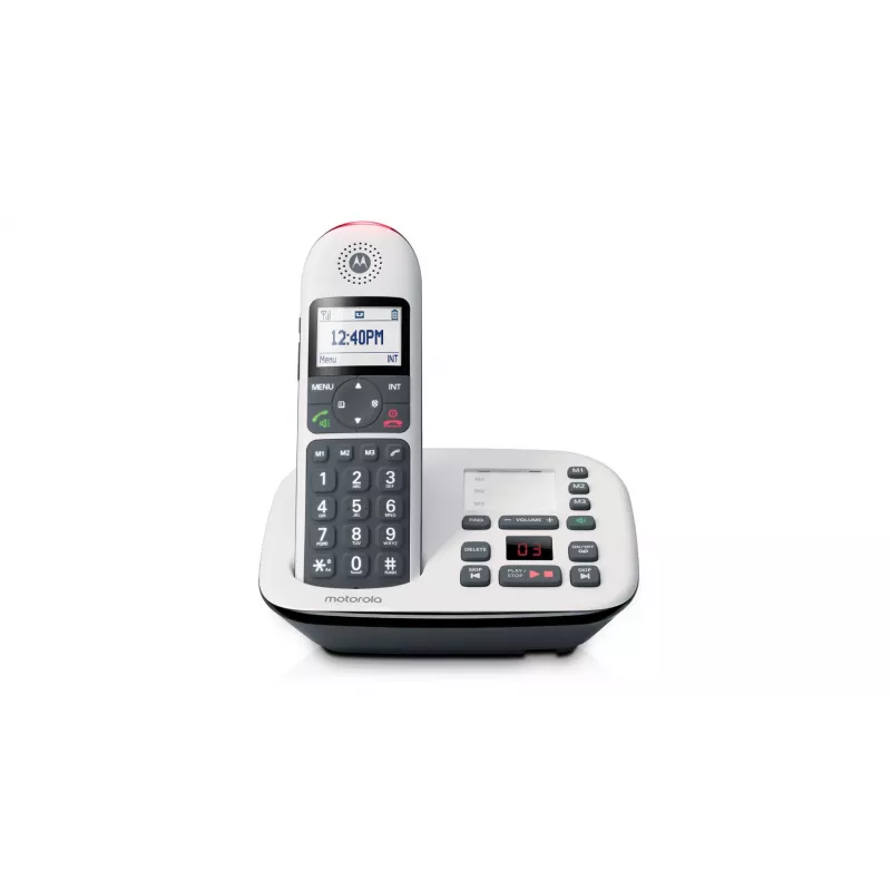 Motorola CD5011 viedtālrunis zvanītāja ID pelēks, sudraba