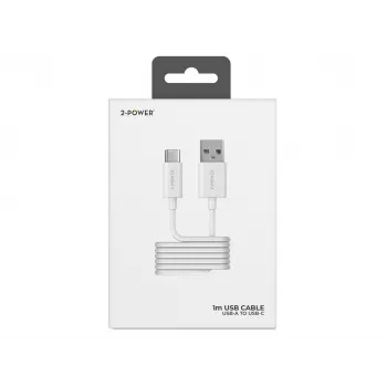 2-Power 2PUC1M01W mobilās ierīces lādētājs, balts