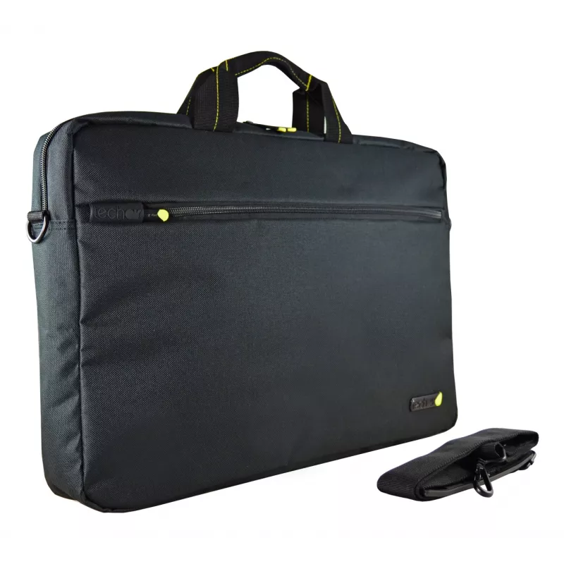 Techair TANZ0125v3 16-17,3 collu klasiskā klēpjdatora soma, ielādējamā soma, 43,9 cm (17,3 collas), plecu siksna, 430 g