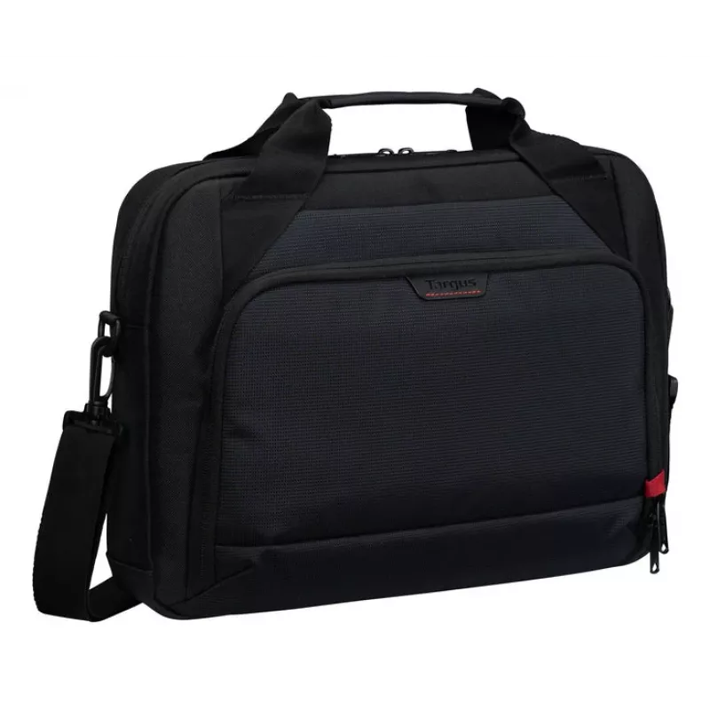 Targus EcoSmart 35.6 cm (14 collu) portfelis, melns, sarkans