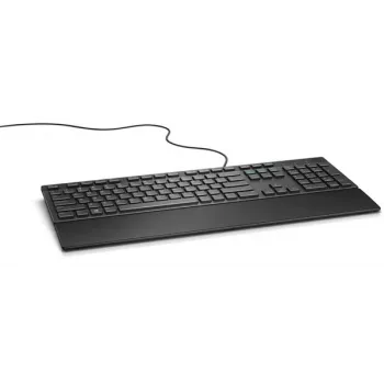 DELL vadu tastatūra - KB216 - franču (AZERTY) - melna, pilna izmēra (100%), vadu, USB, AZERTY, melna