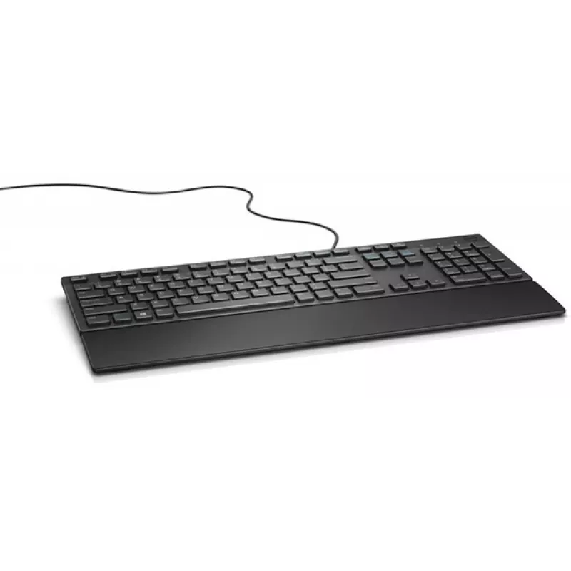 DELL vadu tastatūra - KB216 - franču (AZERTY) - melna, pilna izmēra (100%), vadu, USB, AZERTY, melna