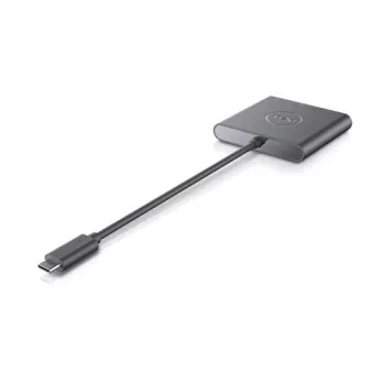 DELL Adapteris USB-C uz HDMI/DP ar jaudas caurlaidi, vadu, USB 3.2 Gen 2 (3.1 Gen 2) Type-C, melns, 3840 x 2160 pikseļi, Dell, 3840 x 2160 pikseļi