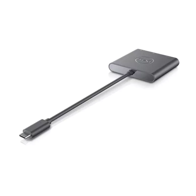 DELL Adapteris USB-C uz HDMI/DP ar jaudas caurlaidi, vadu, USB 3.2 Gen 2 (3.1 Gen 2) Type-C, melns, 3840 x 2160 pikseļi, Dell, 3840 x 2160 pikseļi