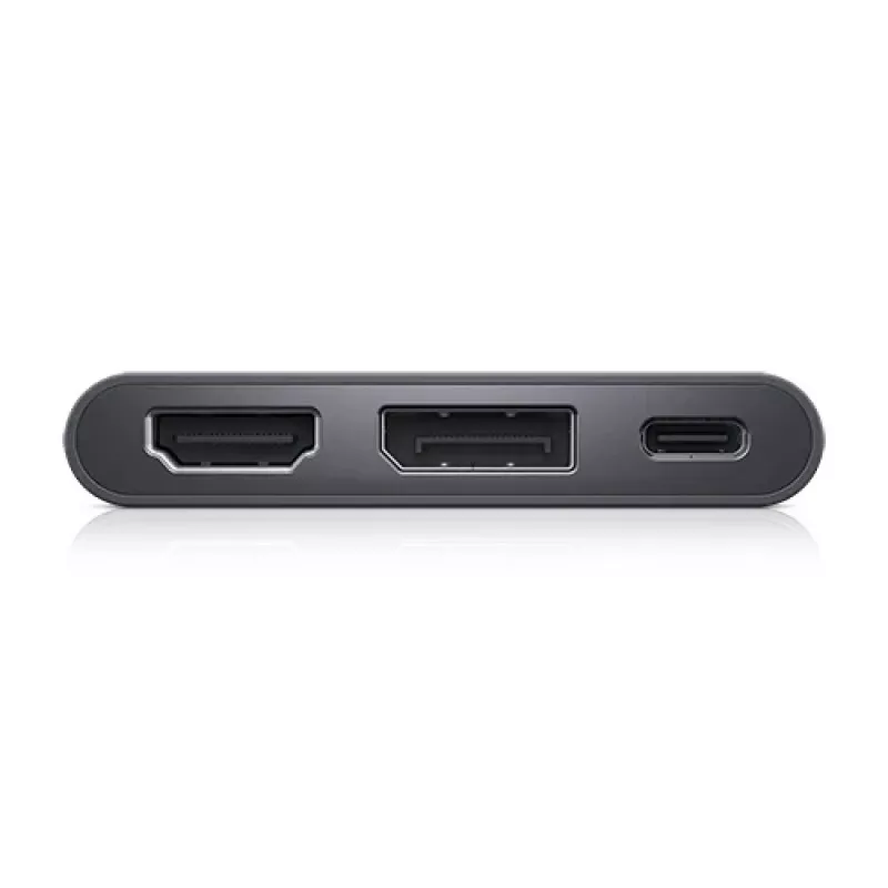 DELL Adapteris USB-C uz HDMI/DP ar jaudas caurlaidi, vadu, USB 3.2 Gen 2 (3.1 Gen 2) Type-C, melns, 3840 x 2160 pikseļi, Dell, 3840 x 2160 pikseļi