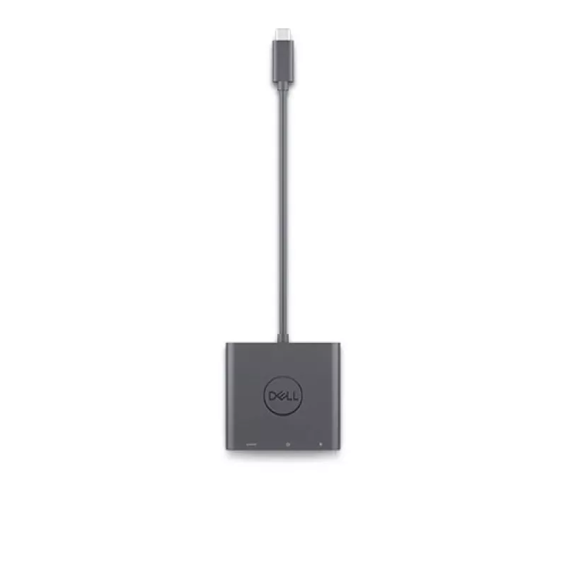 DELL Adapteris USB-C uz HDMI/DP ar jaudas caurlaidi, vadu, USB 3.2 Gen 2 (3.1 Gen 2) Type-C, melns, 3840 x 2160 pikseļi, Dell, 3840 x 2160 pikseļi