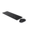 DELL Pro klaviatūra un pele - KM5221W - Pan-Nordic (QWERTY) - melna