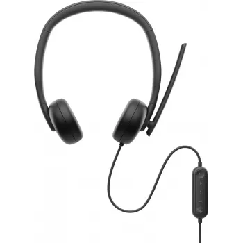 DELL Pro vadu austiņas - WH3024, vadu, zvani/mūzika, 20 - 20000 Hz, 110 g, austiņas, melnas