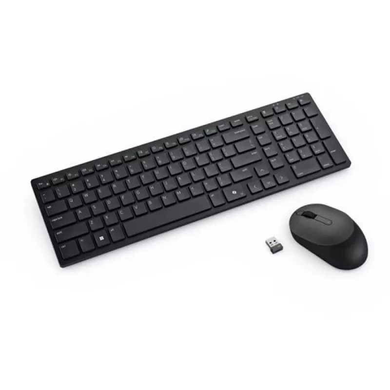 DELL Pro Compact Silent klaviatūra un pele - KM555 - Pan-Nordic (QWERTY)