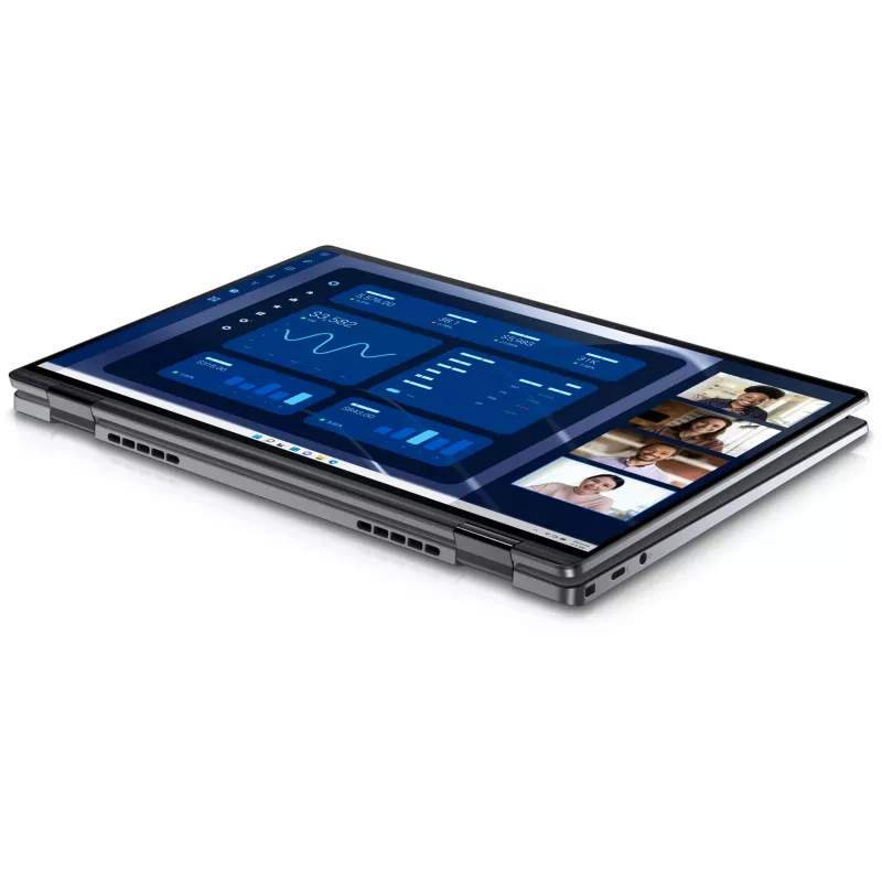 DELL Latitude 9450 2-in-1 Intel Core Ultra 7 165U Hybrid (2-in-1) 35.6 cm (14 inch) Touchscreen Quad HD+ 16 GB LPDDR5x-SDRAM 512 GB SSD Wi-Fi 7 (802.11be) Windows 11 Pro Belgian pelēka