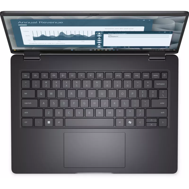 DELL Pro 14 PC14255 AMD Ryzen™ 5 PRO PRO 230 klēpjdators 35.6 cm (14 collas) Full HD+ 16 GB DDR5-SDRAM 512 GB SSD Wi-Fi 6E (802.11ax) Windows 11 Pro vācu Melns