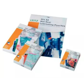 Leitz iLAM Premium spīdīgas A4 laminēšanas plēves, 125 mikroni, 25 gab. iepakojumā