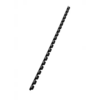 Leitz Spines Plastic 6 mm comBIND, melna, 25 loksnes, plastmasa, A4, 6 mm, 6 mm