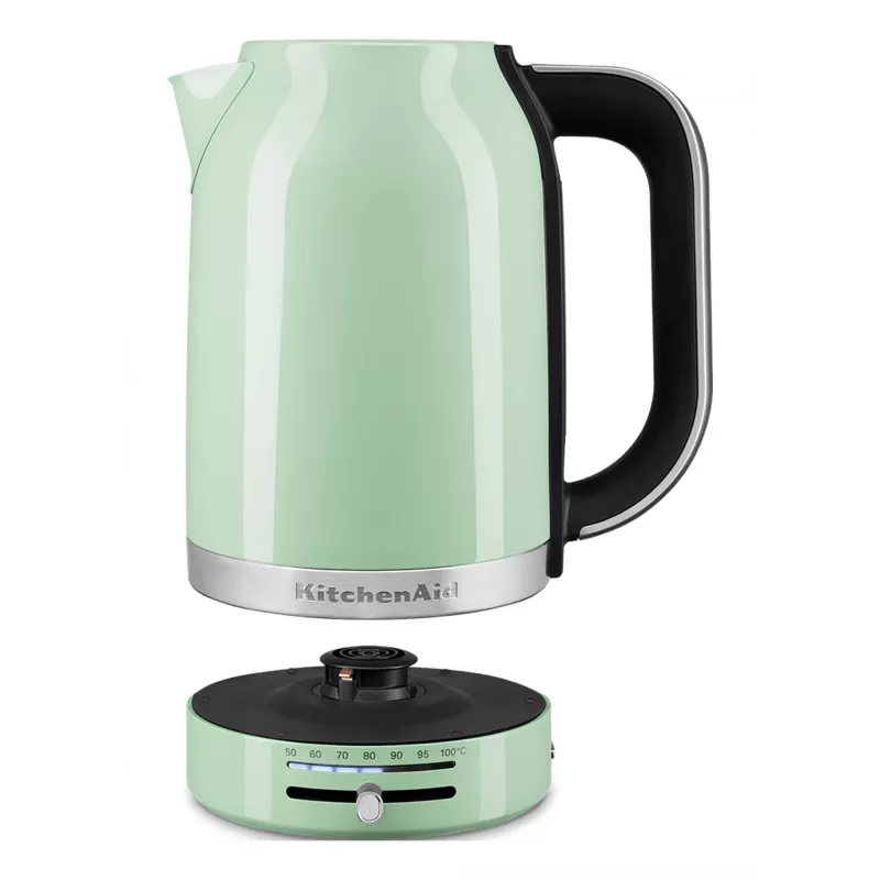 KitchenAid 5KEK1701EPT elektriskā tējkanna 1,7 L 2400 W Melna, Zaļa, Nerūsējošais tērauds