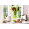 KitchenAid 5KEK1222EAC elektriskā tējkanna 1,25 l 2200 W Melna, Krēma, Nerūsējošais tērauds