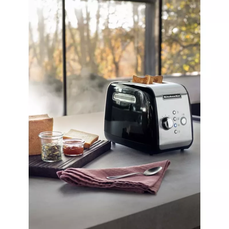 KitchenAid 5KMT221EOB 7 2 slice(s) 1100 W Melns, Stainless steel