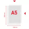 Esselte Premium A5 mape, Projekta mape, A5, Polipropilēns (PP), Caurspīdīga, Portreta orientācija, 40 loksnes