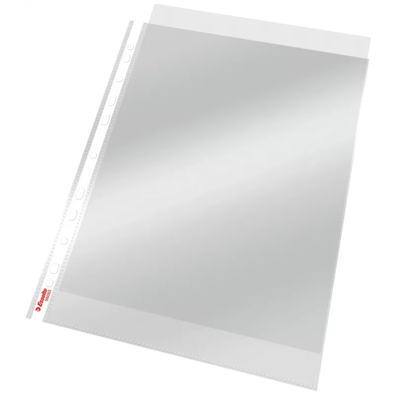 Esselte Pocket Heavy Duty 105my A4, 210 x 297 mm (A4), Caurspīdīga, Polipropilēns (PP), Augšā, 0.105 mm, 230 mm