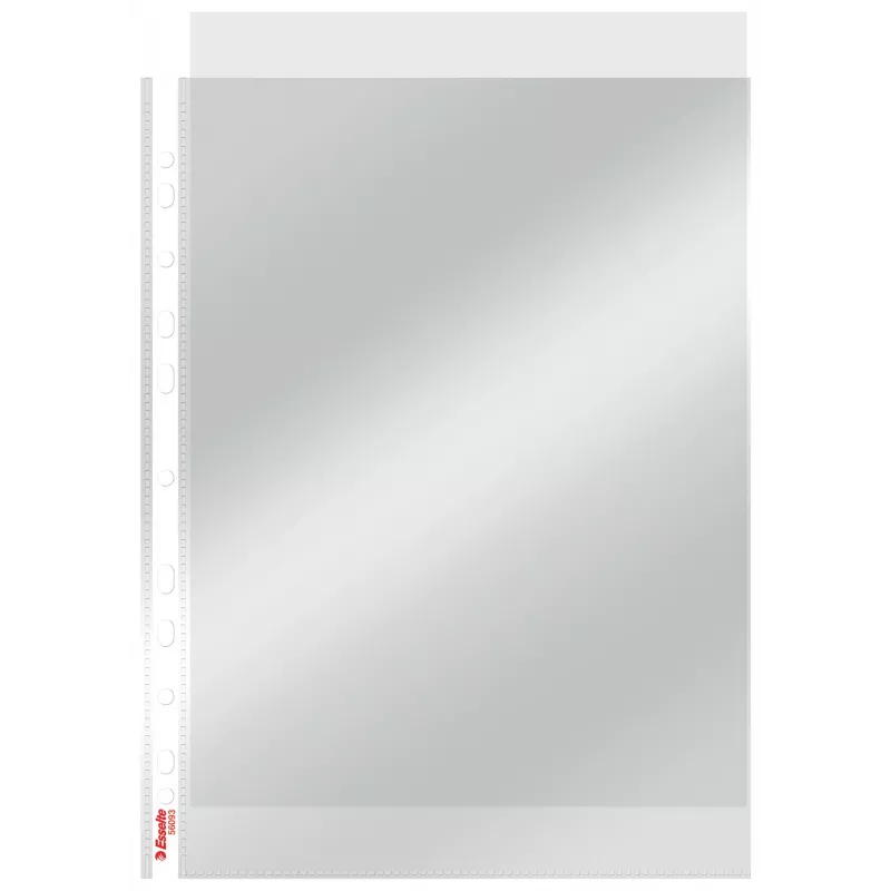 Esselte Pocket Heavy Duty 105my A4, 210 x 297 mm (A4), Caurspīdīga, Polipropilēns (PP), Augšā, 0.105 mm, 230 mm