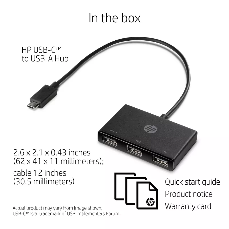 HP USB-C–USB-A centrmezgls