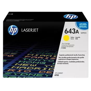 HP 643A tonera kasetne Oriģināls Dzeltena