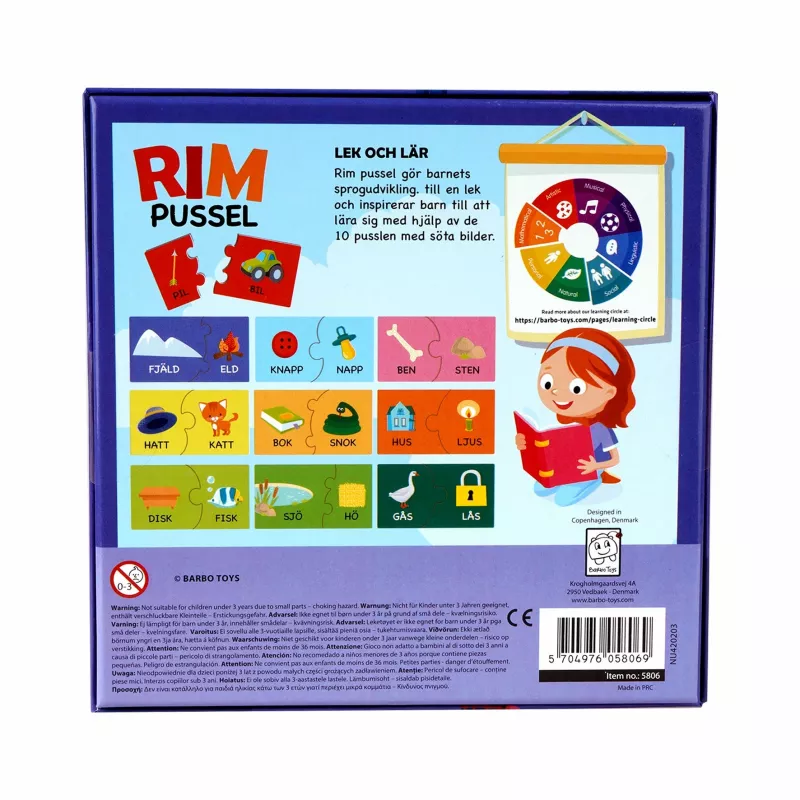 Barbo Toys Puzzle Pedagogue galda spēle