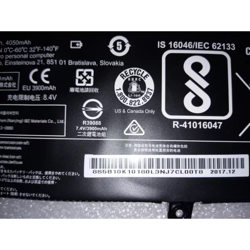 Lenovo 5B10K10180 klēpjdatora rezerves daļa Baterija