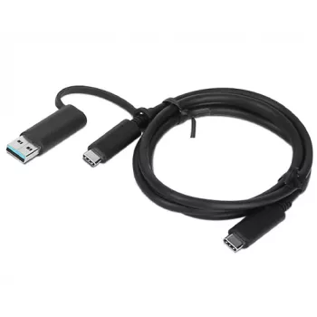 Lenovo 03X7470 USB kabelis 1 m USB A/USB C uz USB C melns