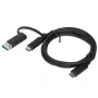 Lenovo 03X7470 USB kabelis 1 m USB A/USB C uz USB C melns
