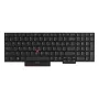 Tastatūra Lenovo ThinkPad T580/P52s — 01HX288 US International, ar apgaismojumu, melna