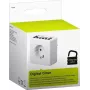 Viedā kontaktligzda MicroConnect GRUTIMER3 — iekštelpu taimera ligzda ar LCD, 110×81×78 mm, balta