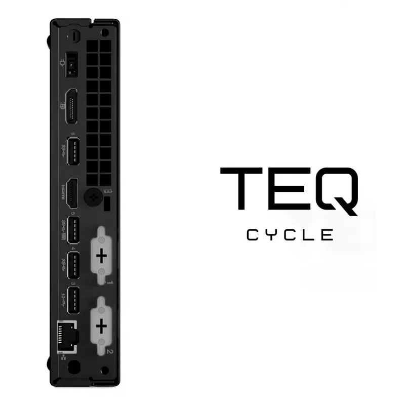 Teqcycle Lenovo Thinkcentre M70Q Intel® Core™ i5 i5-10400T 16 GB DDR4-SDRAM 256 GB SSD Windows 11 Pro Mini PC Melns