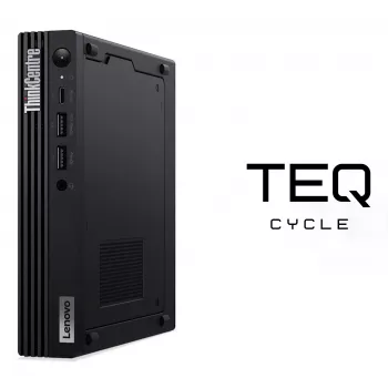 Teqcycle Lenovo ThinkCentre M80q Intel® Core™ i5 i5-10500T 16 GB DDR4-SDRAM 256 GB SSD Windows 11 Pro Mini PC Melns
