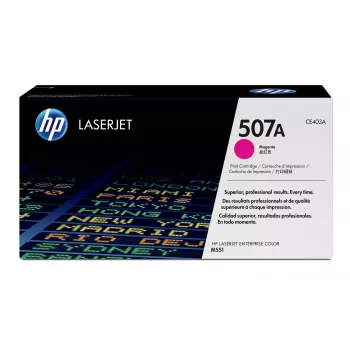 HP 507A fuksīna oriģinālā LaserJet tonera kasetne, 6000 lappuses, fuksīna, 1 gab.