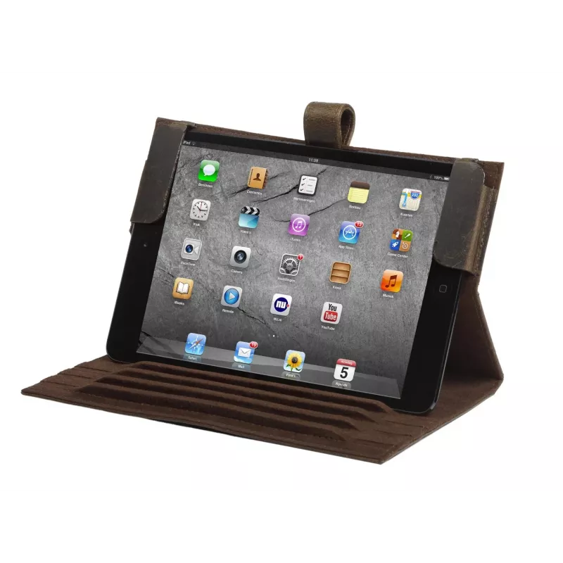 Planšetdatora maciņš Bramante FCIMHD000273 Folio iPad Mini, āda, statīva režīms, 7.9 collas (20.1 cm), melns