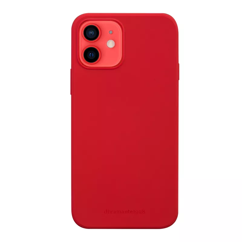dbramante1928 Greenland ādas apvalks iPhone 12 mini — sarkans, piemērots 5,4 collu