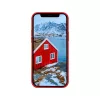 dbramante1928 Greenland ādas apvalks iPhone 12 mini — sarkans, piemērots 5,4 collu