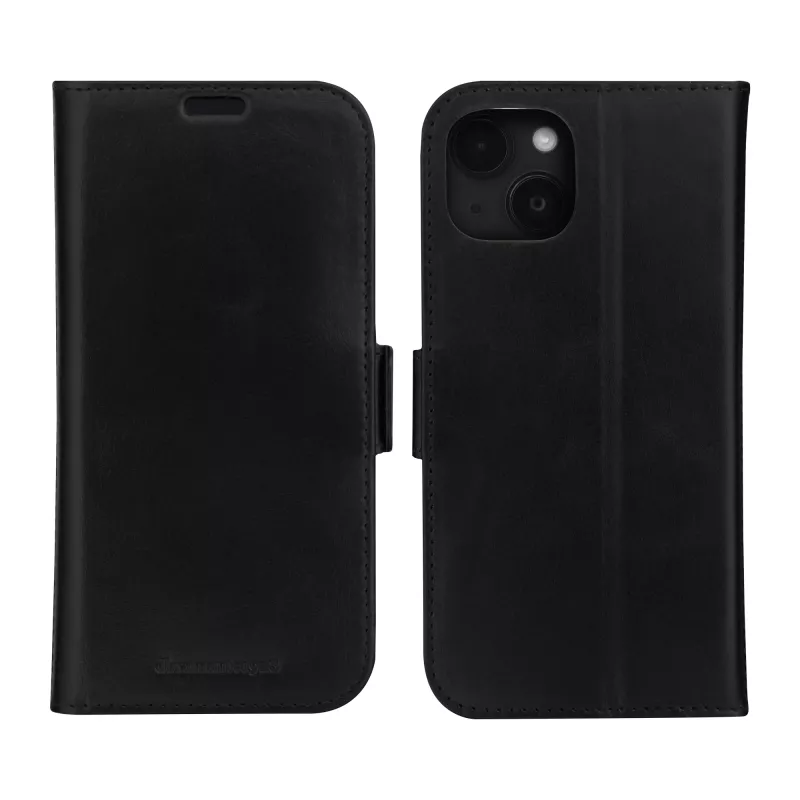 Folio maciņš dbramante1928 Copenhagen iPhone 15 Plus — melns, 3 karšu kabatiņas
