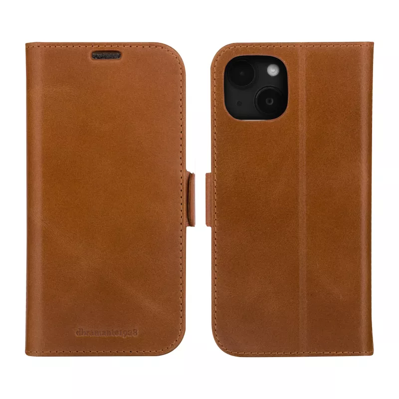 dbramante1928 Kopenhāgena - iPhone 15 Plus - Tan, Folio, Apple, iPhone 15 Plus, Brūns