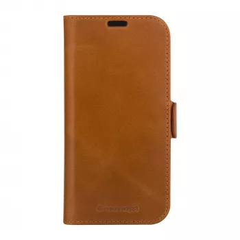 Folio telefona vāciņš dbramante1928 Copenhagen iPhone 15 Pro — Tan, 3 karšu kabatiņas, vienkrāsains brūns