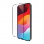 Caurspīdīga ekrāna aizsargplēve d bramante eco-shield iPhone 15, caurspīdīga, melna maliņa