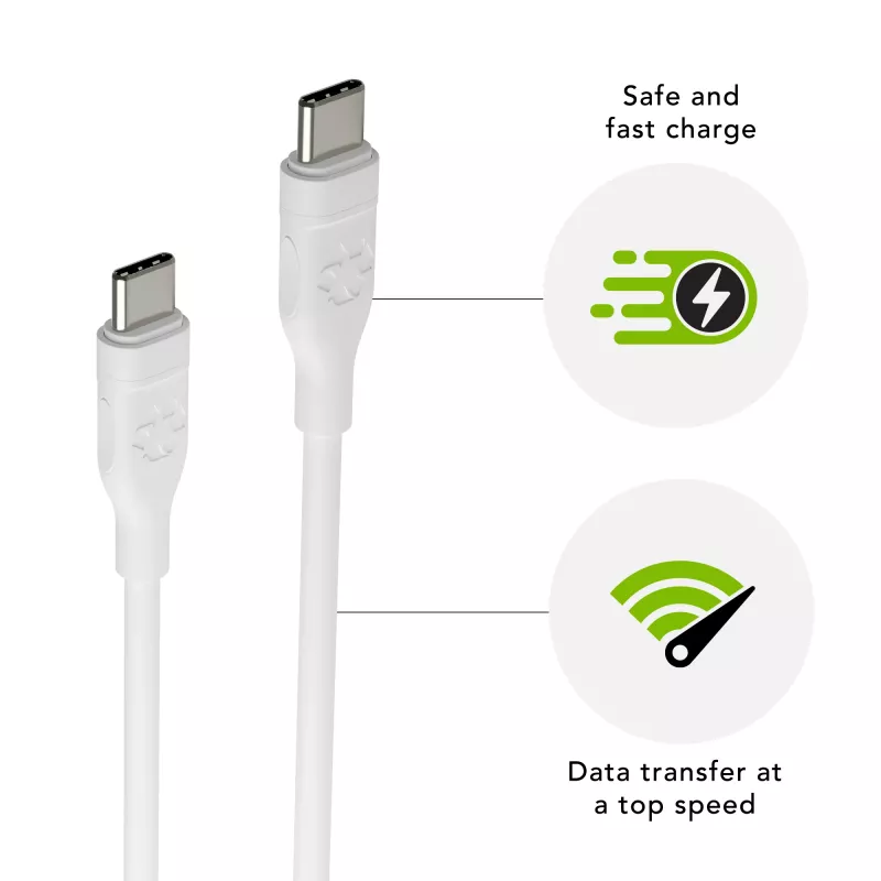USB-C uz USB-C kabelis dbramante1928 Bulk kabelis 1,2 m, 0,48 Gbit/s, balts