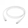 USB-C–USB-C kabelis 1 m, d bramante – balts