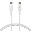 USB-C–USB-C kabelis 1 m, d bramante – balts